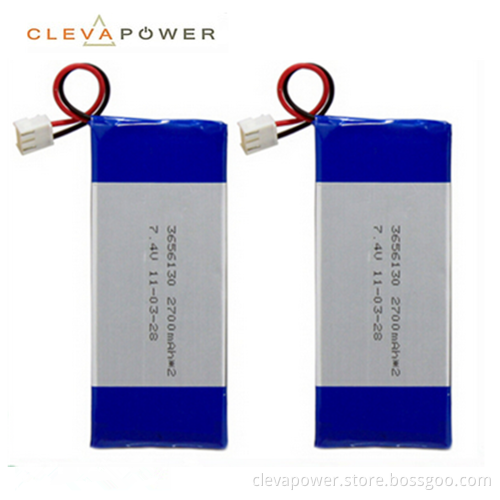 7.4V 2700mAh 3656130 Lithium Polymer Battery